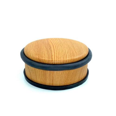 Zarážka dveřní, O 100 x 47 mm, 1,1 kg, dřevodekor