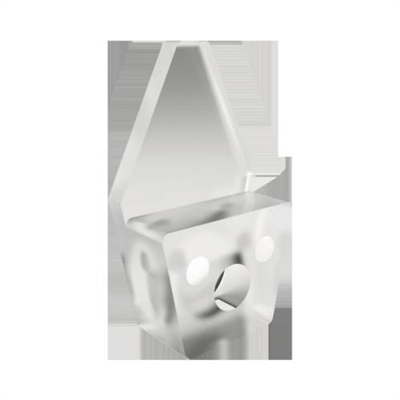 Držák zrcadla, plast, transparentní, 4 ks v balení