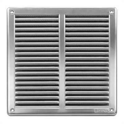 Mřížka větrací se síťovinou VM, 250 x 250 mm, nerez 0708