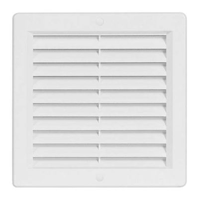 Mřížka větrací se síťovinou VM, 200 x 200 mm, bílá 0203