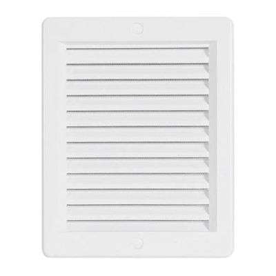 Mřížka větrací s rámečkem a síťovinou VM, 150 x 200 mm, bílá 0207