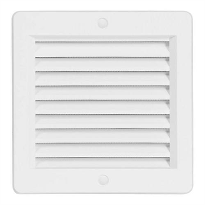 Mřížka větrací se síťovinou VM, 150 x 150 mm, bílá 0211