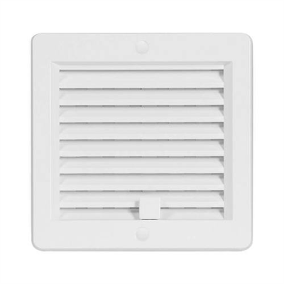 Mřížka větrací se žaluzií VM, 150 x 150 mm UB, bílá 0213