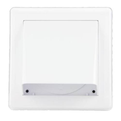 Mřížka větrací gravitační - klapka VM, 150 x 150 mm GK/100 mm, bílá 0239