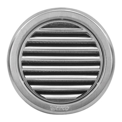 Mřížka větrací kruhová se síťovinou NVM, O 100 mm, nerez 0704