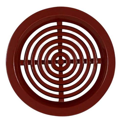 Mřížka větrací kruhová VM, O 50 mm, 4 ks, hnědá 0414