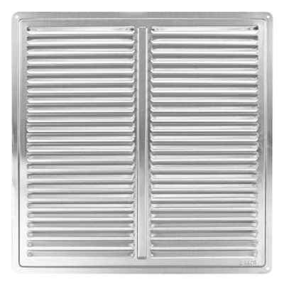 Mřížka větrací - krytka NVM, 300 x 300 mm K, nerez 0715