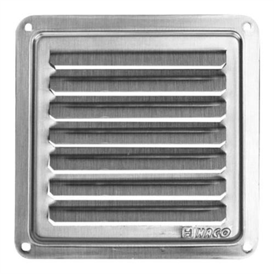 Mřížka větrací - krytka NVM, 100 x 100 mm K, nerez 0709