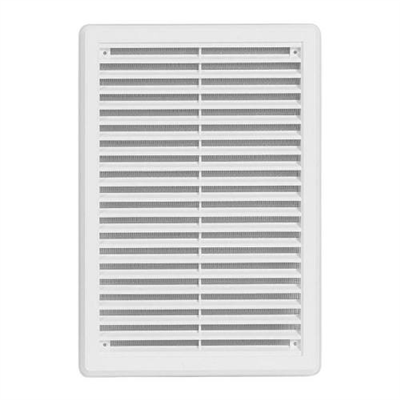 Mřížka větrací - krytka se síťovinou VM, 175 x 250 mm KB, bílá 0317