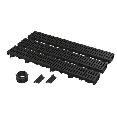 Garážový Low set 3 m (2x čelo, 1x hrdlo DN110), plastový rošt