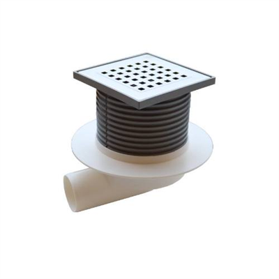 Vpusť podlahová boční NEPTUN D 50 mm, límec, nerez mřížka GATE, ENPRO