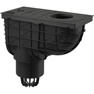 Lapač střešních splavenin přímý DN O 110 mm, černá, ENPRO