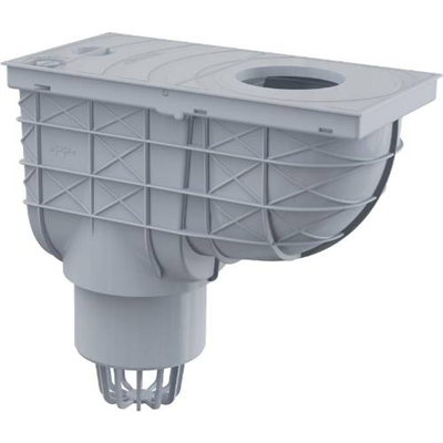 Lapač střešních splavenin přímý DN O 110 mm, šedá, ENPRO