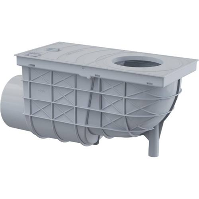 Lapač střešních splavenin boční DN O 110 mm, šedá, ENPRO