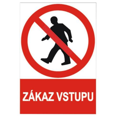 Tabulka bezpečnostní - plast A4 