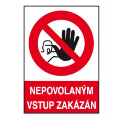 Tabulka bezpečnostní - plast A4 