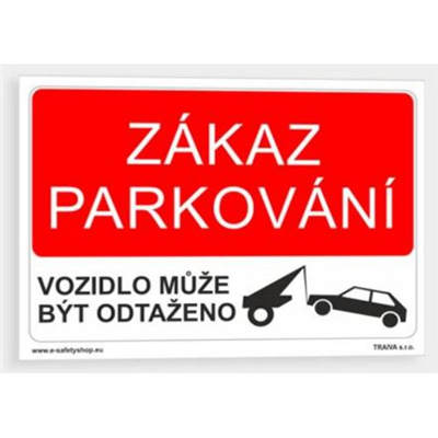 Tabulka bezpečnostní - plast A4 