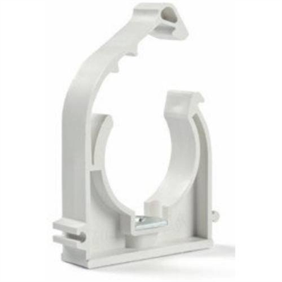 Příchytka D 22 s klipem a maticí bílá