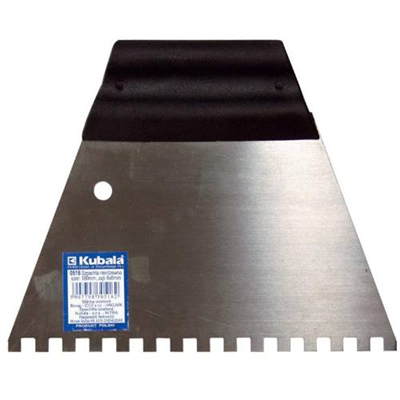 Stěrka nerez na lepidla, zuby, 6 x 6 mm, 180 mm