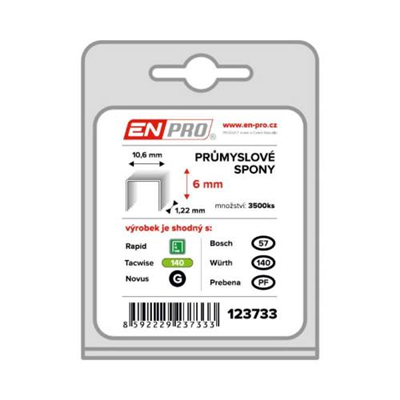 Spony PROFI, 345/06 mm, 3500 ks, ENPRO