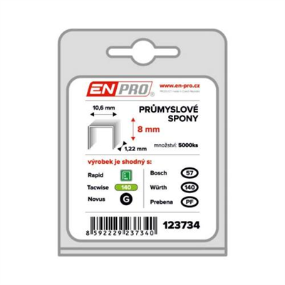 Spony PROFI, 345/08 mm, 5000 ks, ENPRO