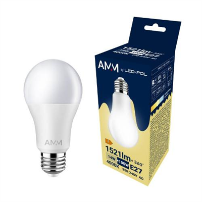 Žárovka AMM-E27-A60-14W-DW