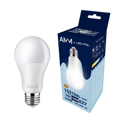 Žárovka AMM-E27-A60-14W-CW