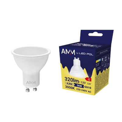 Žárovka AMM-GU10-4,9W-WW