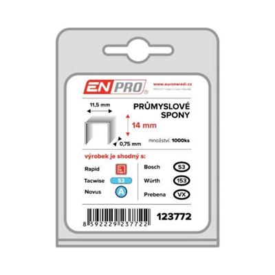 Spony PROFI, 530/14 mm, 1000 ks, ENPRO