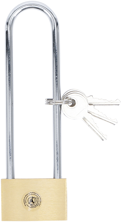 BGS 3103, Mosazný visací zámek velmi vysoký třmen 40 mm