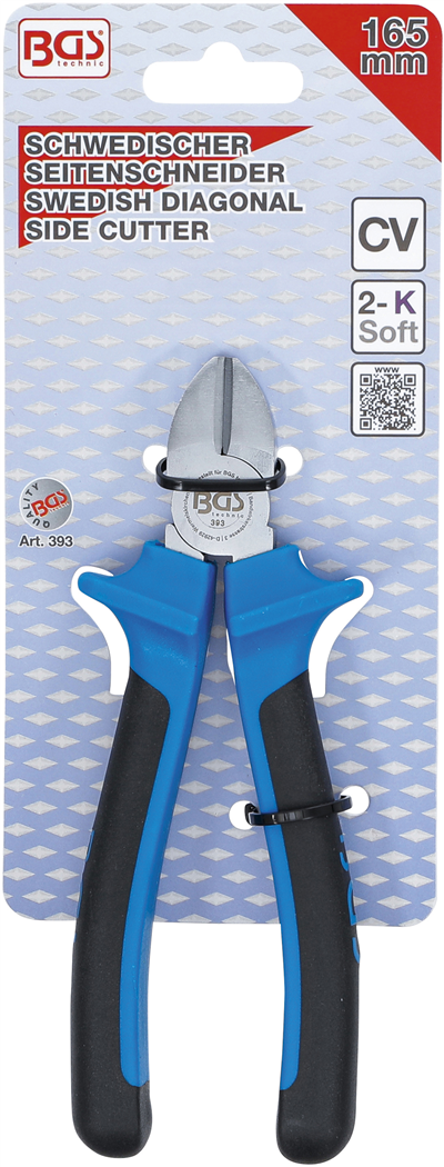 BGS 393, Boční štípací kleště s dvousložkovou izolací 165 mm