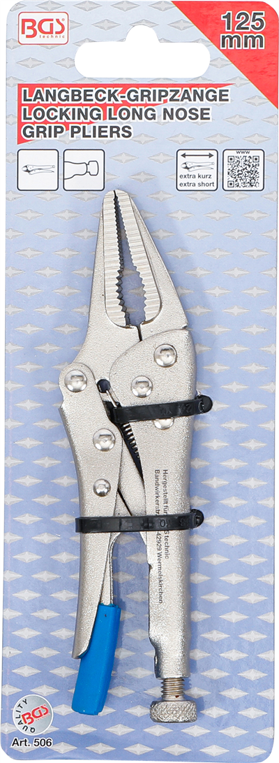 BGS 506, Skřipcové kleště velmi krátké 125 mm