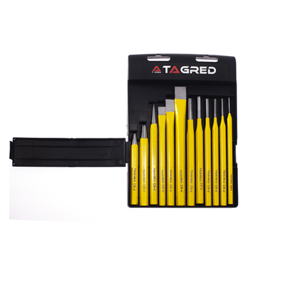 Sada průbojníků a sekáčů 12ks, CrV TAGRED