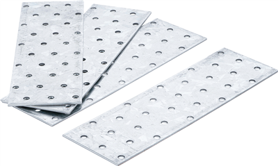 BGS 80795, Sada ocelových spojovacích plechů 200 x 60 x 2 mm 4dílná