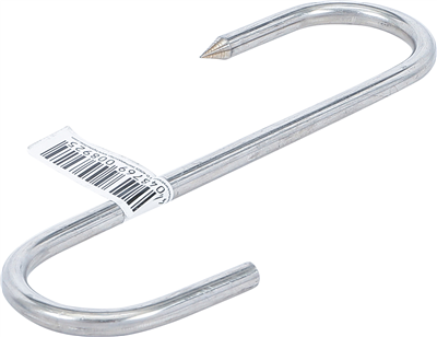 BGS 80916, Hák S-forma se špicí Nerezová ocel 160 mm