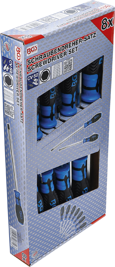 BGS 8629, Sada šroubováků vnitřní šestihran 8dílná