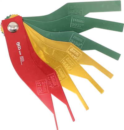 BGS 9440, Sada opotřebitelných měrek na brzdové destičky hliník 8dílná