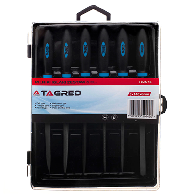 Jehlové pilníky 6 ks, TA1074