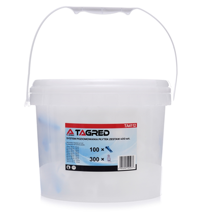 Klíny a klipy na vyrovnání dlažby a obkladů, sada 400 ks, TA4112