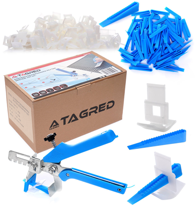 Klíny, klipy a kleště na vyrovnání dlažby a obkladů, sada 401 ks, TA4113