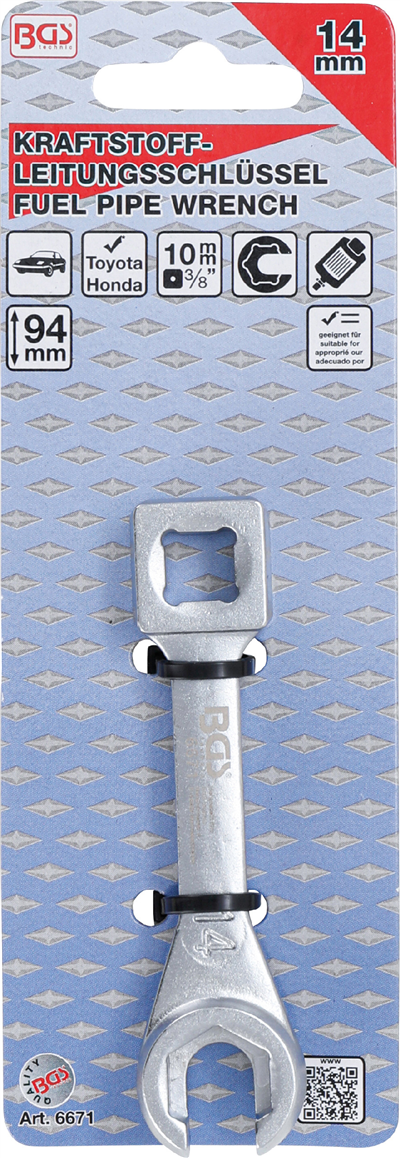 BGS 6671, Klíč na palivové potrubí pro Toyota & Honda 14 mm