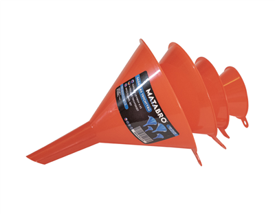 Matabro MB-OIL05, Sada trychtýřů vhodná pro přímý styk s kapalinami O 55 - 115 mm 4dílná