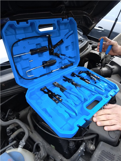 Sada kleští na hadicové spony - 9 kusů F02099, TA1019