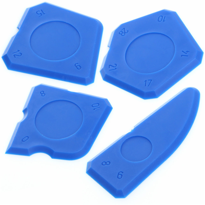 Špachtle (stěrky) na silikon, sada 4 ks, TA4136