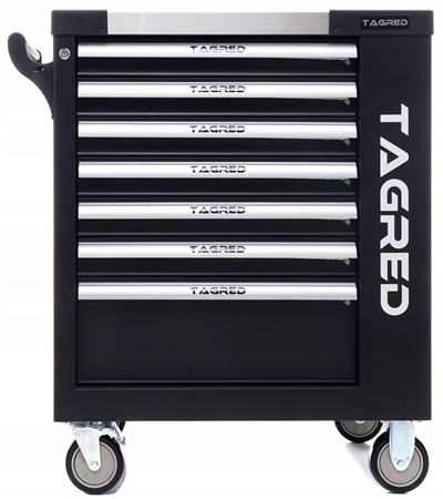 TAGRED TA213, Dílenský vozík na nářadí 7 zásuvek černý