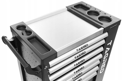 TAGRED TA213, Dílenský vozík na nářadí 7 zásuvek černý