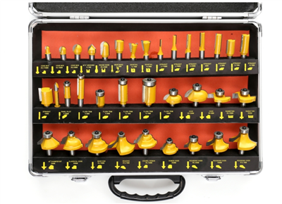 Tvarové frézy na dřevo s kuličkovými ložisky, 35 ks TA4002