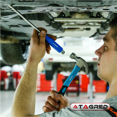 Úderové šroubováky ploché i křížové s magnetickými koncovkami, sada 12 ks, TA4018