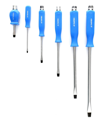 Úderové šroubováky ploché i křížové s magnetickými koncovkami, sada 12 ks, TA4018