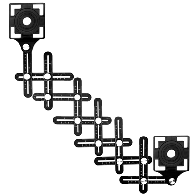 Univerzální stavební pravítko, 12 ramen, TA4105